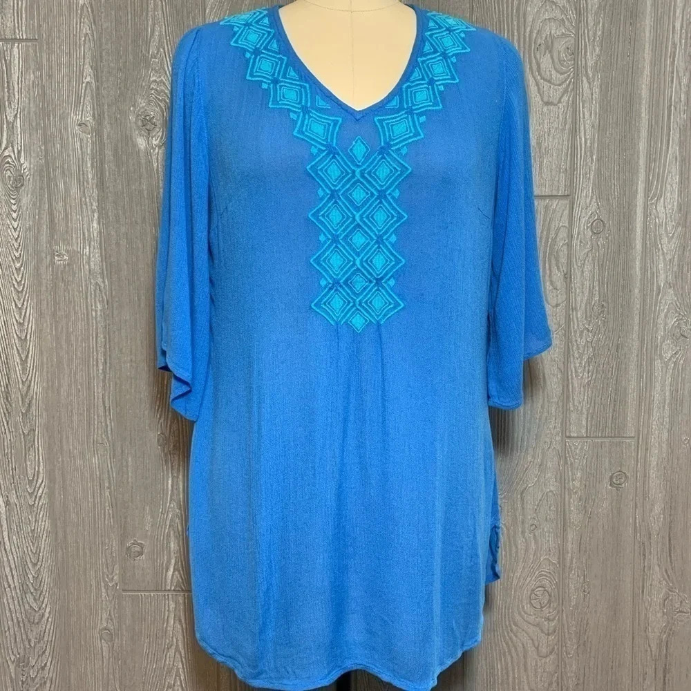 Lilly Pulitzer Blue Tunic Top S